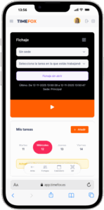 Plataforma de fichajes y control horario de trabajadores